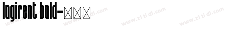 logirent bold字体转换